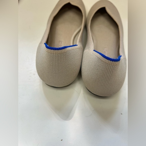Rothy's Tan and Blue Flats with Minimalist Design - Picture 5 of 6
